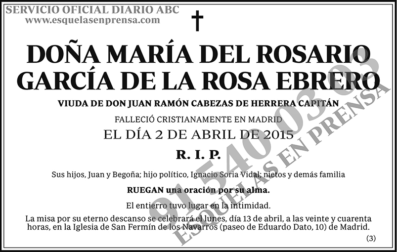 María del Rosario García de la Rosa Ebrero